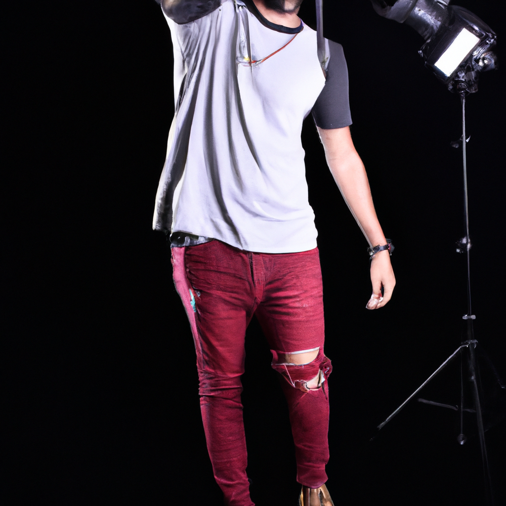 Luis — Fotógrafo principal con cámara y setup de luz continua